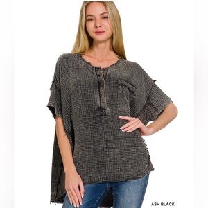 A Girl Thing Ash Black Women's Top